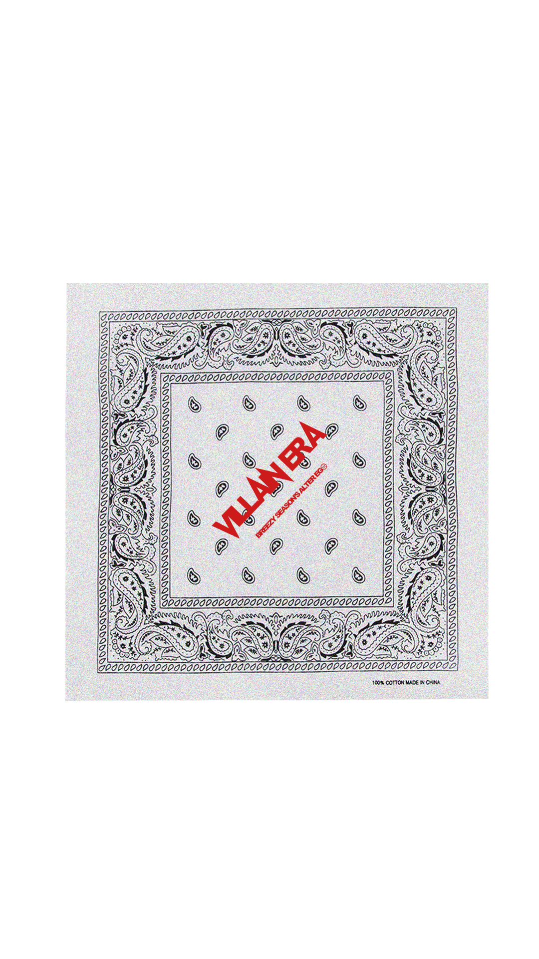 white bandana for streetwear outfit