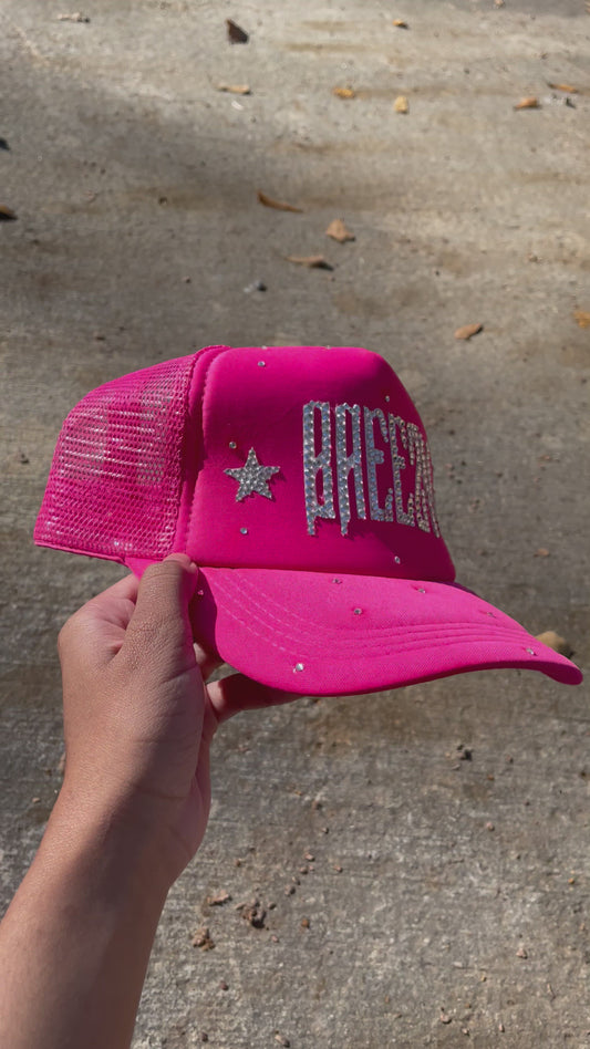 Rhinestone Pink Trucker Hat
