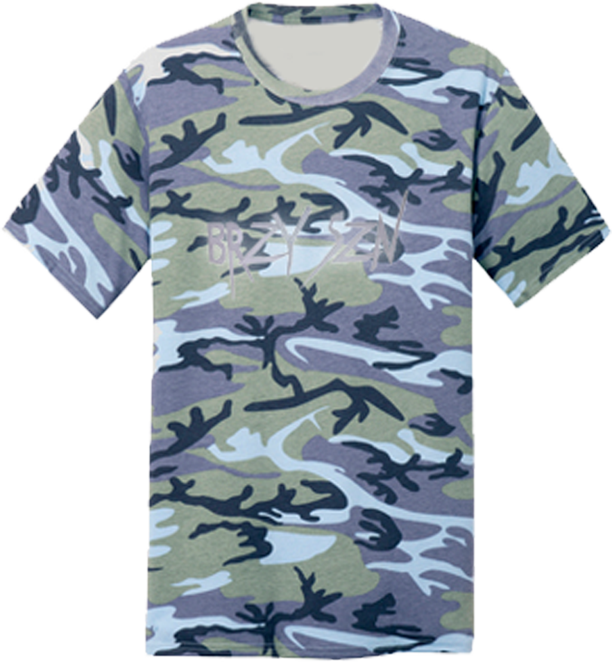 Blue Camo Reflective T-Shirt - Breezy Season