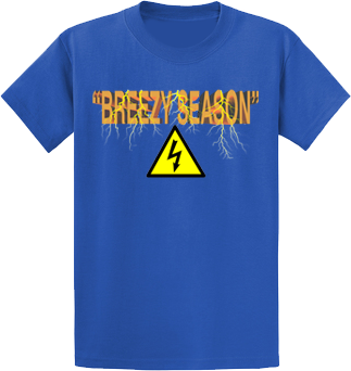 Blue Lightning T-Shirt - Breezy Season