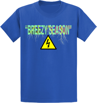 Blue Lightning T-Shirt - Breezy Season