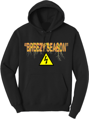 Black Lightning Hoodie - Breezy Season