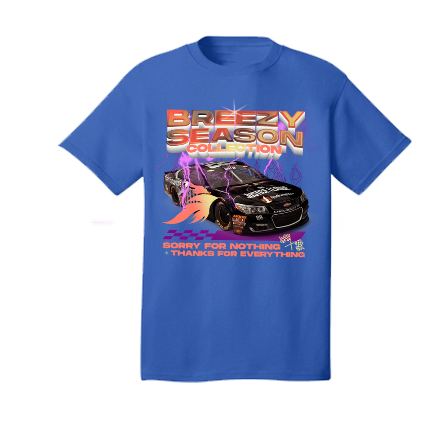 Blue Race Car T-Shirt - Breezy Season