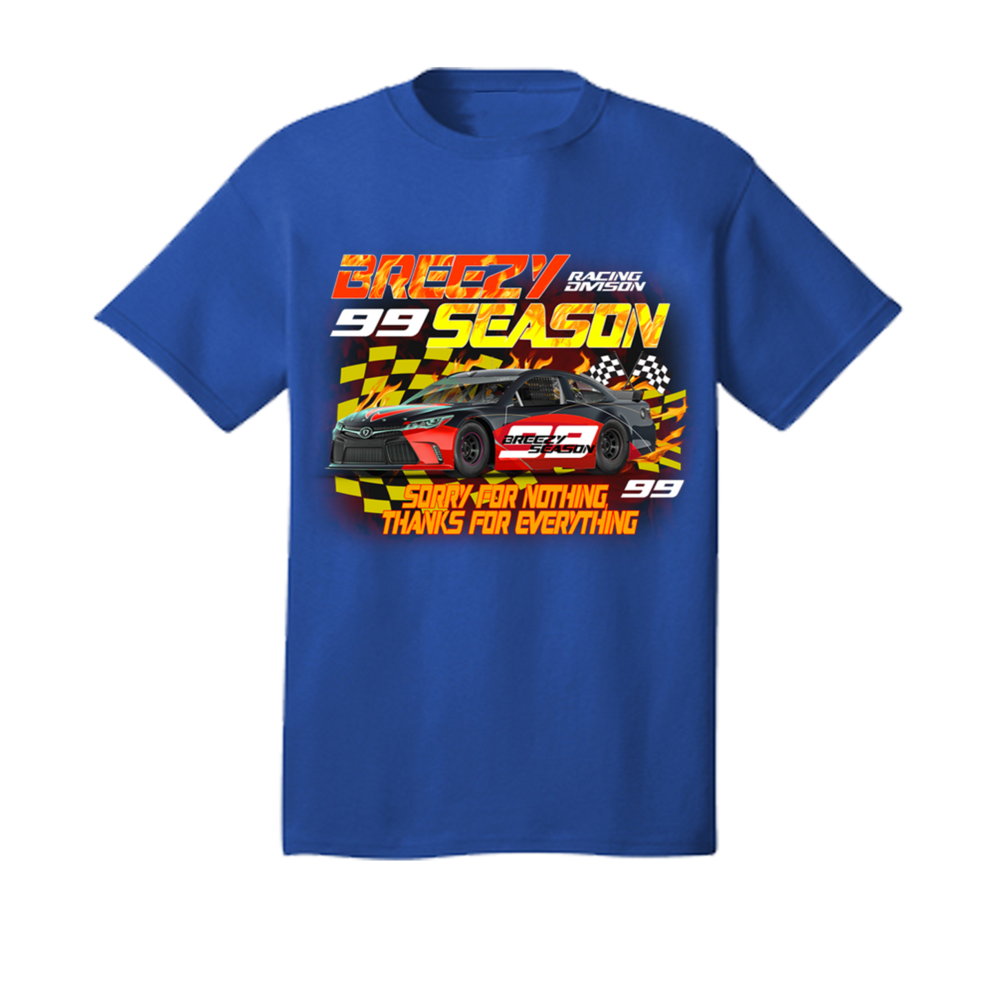 Blue Race Car T-Shirt - Breezy Season