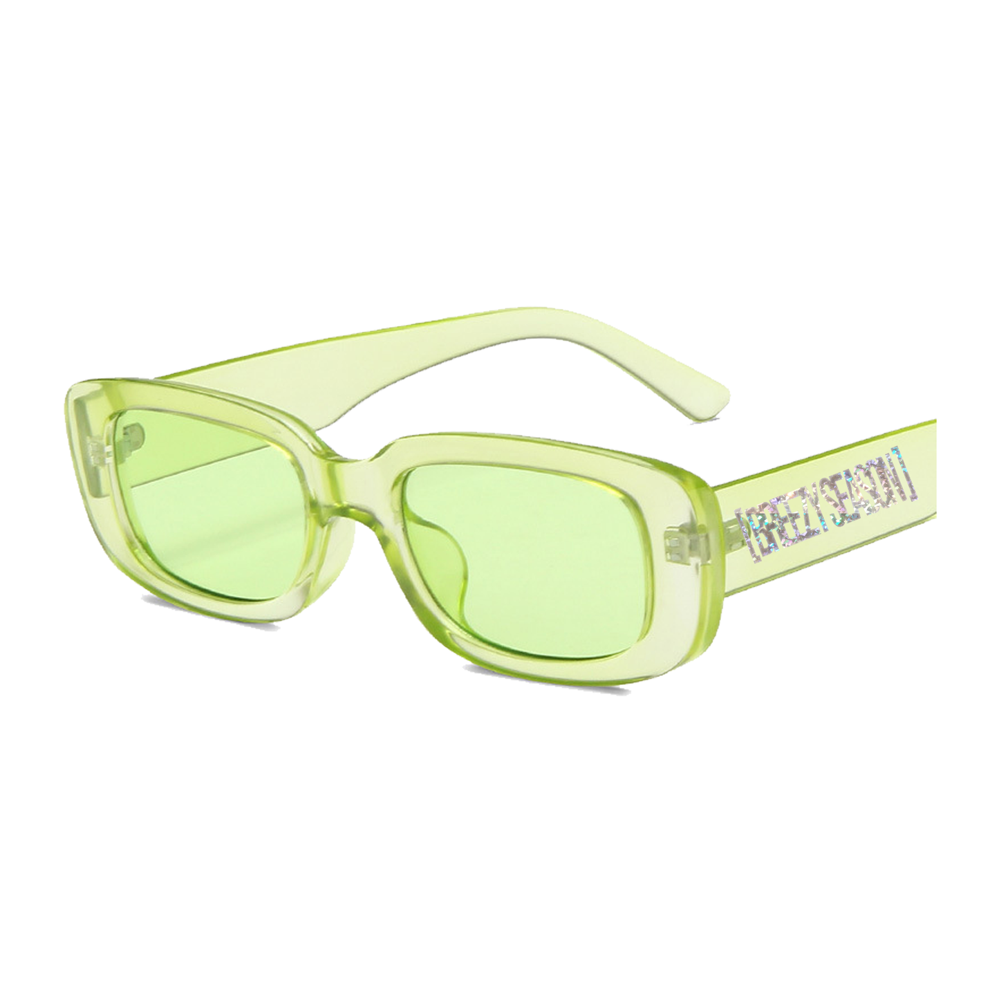 Kiwi Green Retro Sunglasses - Breezy Season