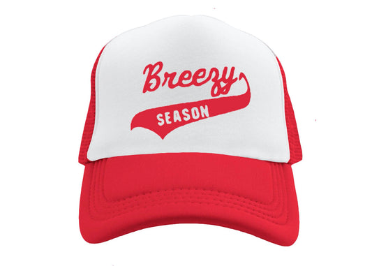 Red/White Trucker Hat - Breezy Season 
