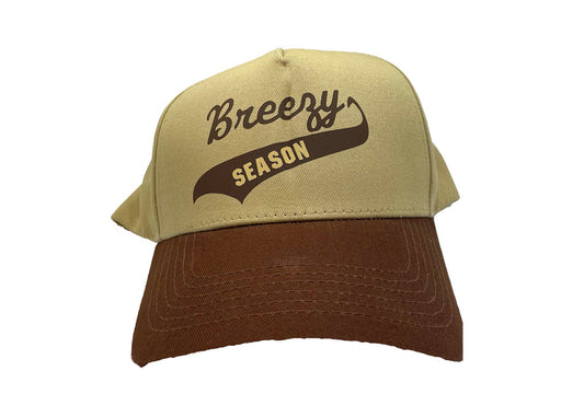 Khaki/Brown Trucker Hat - Breezy Season 