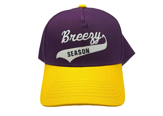 Purple/Yellow Trucker Hat - Breezy Season 