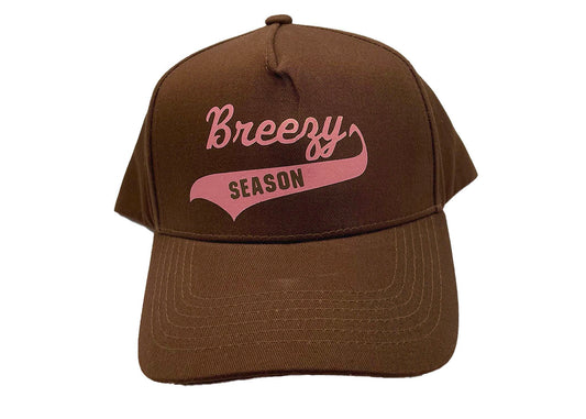 Brown/Pink Trucker Hat - Breezy Season 