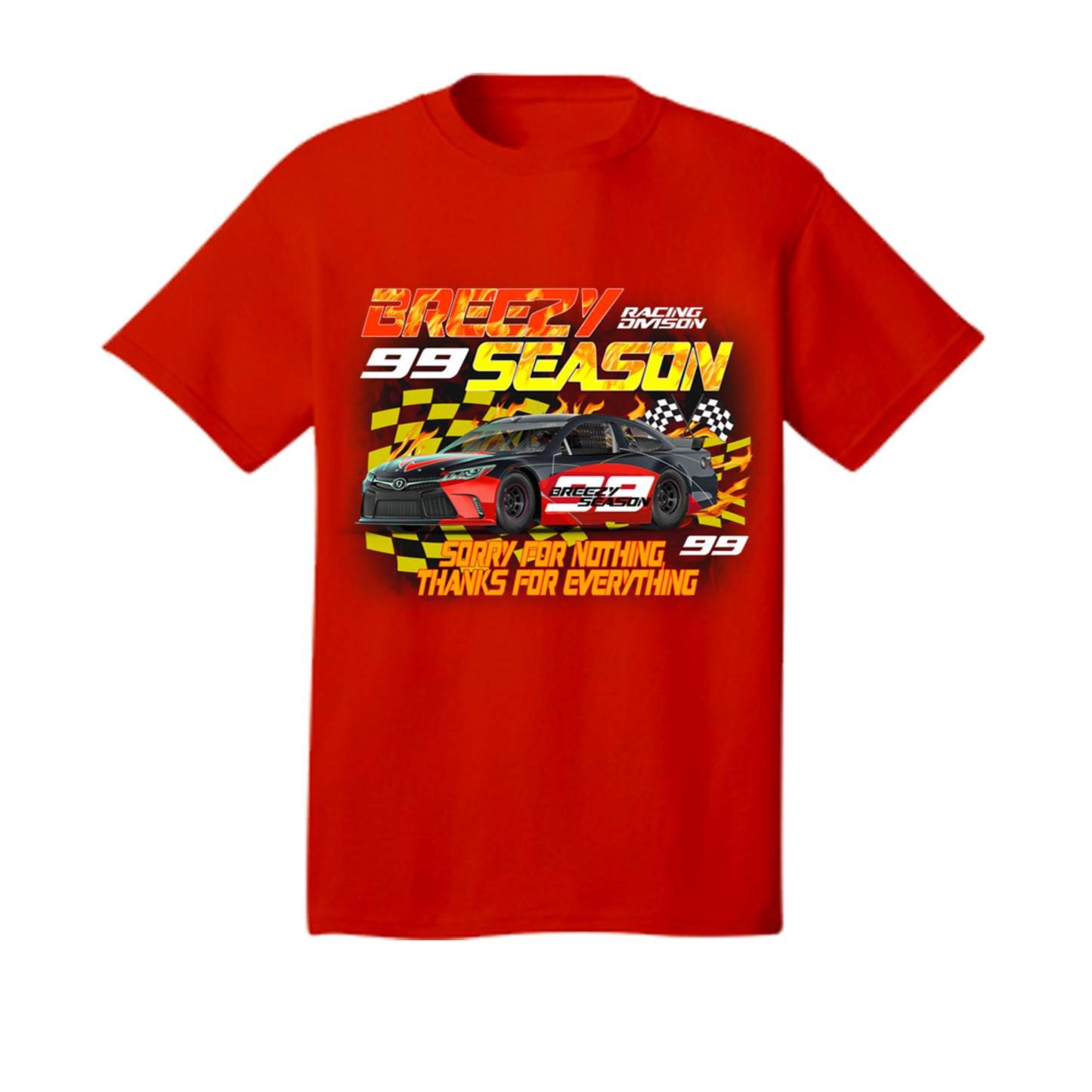 Red Race Car T-Shirt - Breezy Season