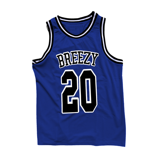 Royal Blue Basketball Jersey - Breezy Season 