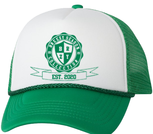 Green Trucker Hat - Breezy Season 