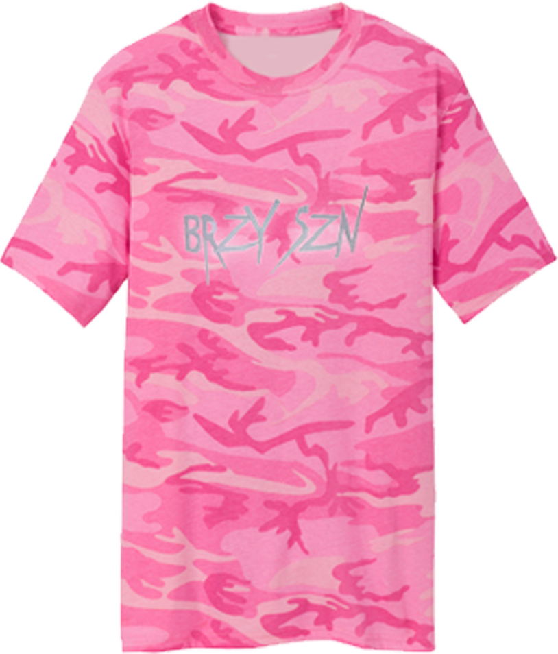 Pink Camo Reflective T-Shirt - Breezy Season 