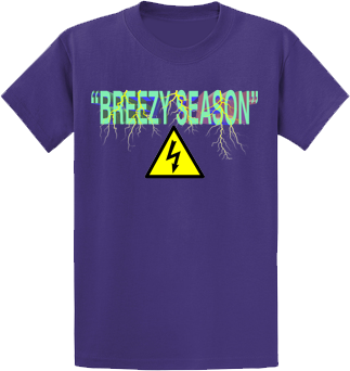 Purple Lightning T-Shirt - Breezy Season 