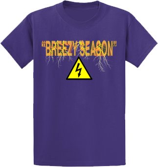 Purple Lightning T-Shirt - Breezy Season 