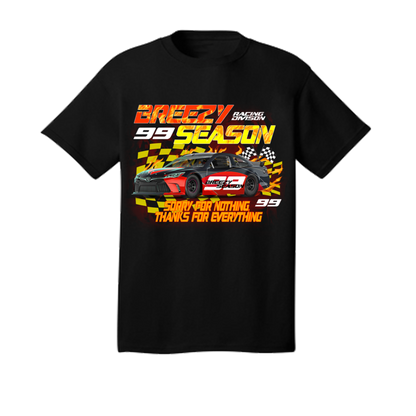 Black Race Car T-Shirt - Breezy Season 