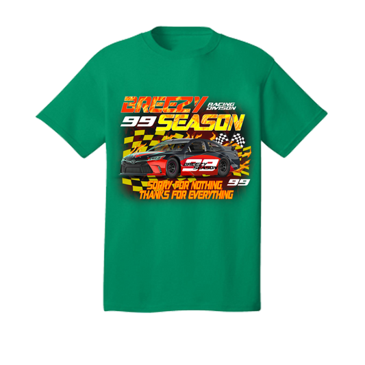 Green Race Car T-Shirt - Breezy Season 