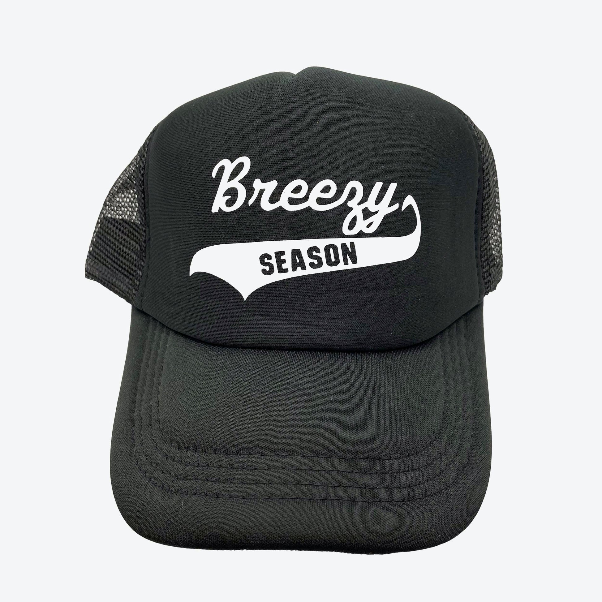 Black Trucker Hat - Breezy Season 