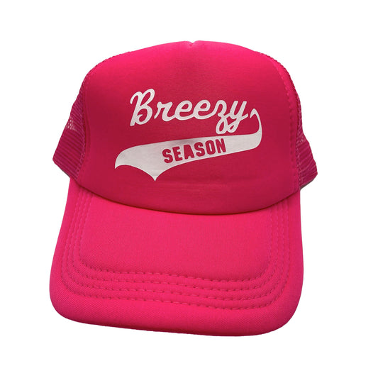 Pink Trucker Hat - Breezy Season 