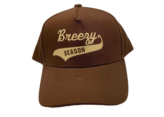 Brown/Tan Trucker Hat - Breezy Season 