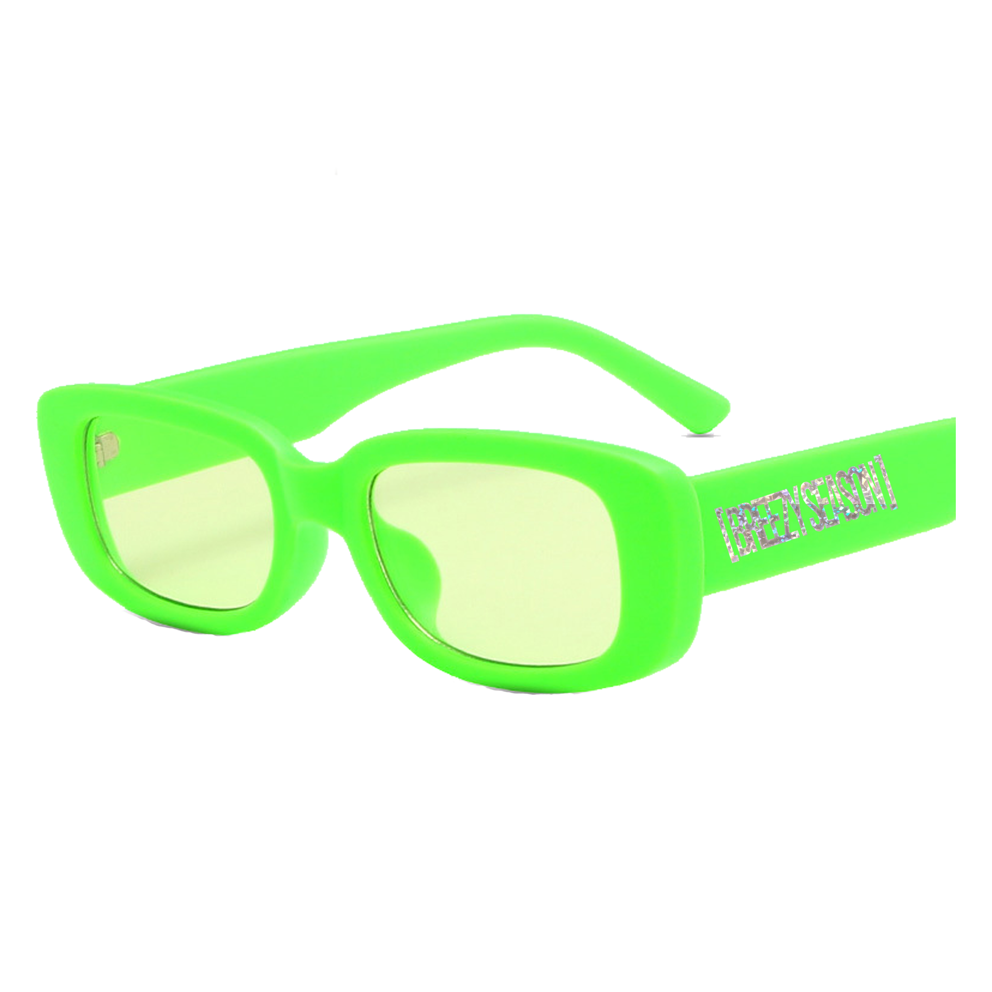 Lime Retro Sunglasses - Breezy Season 