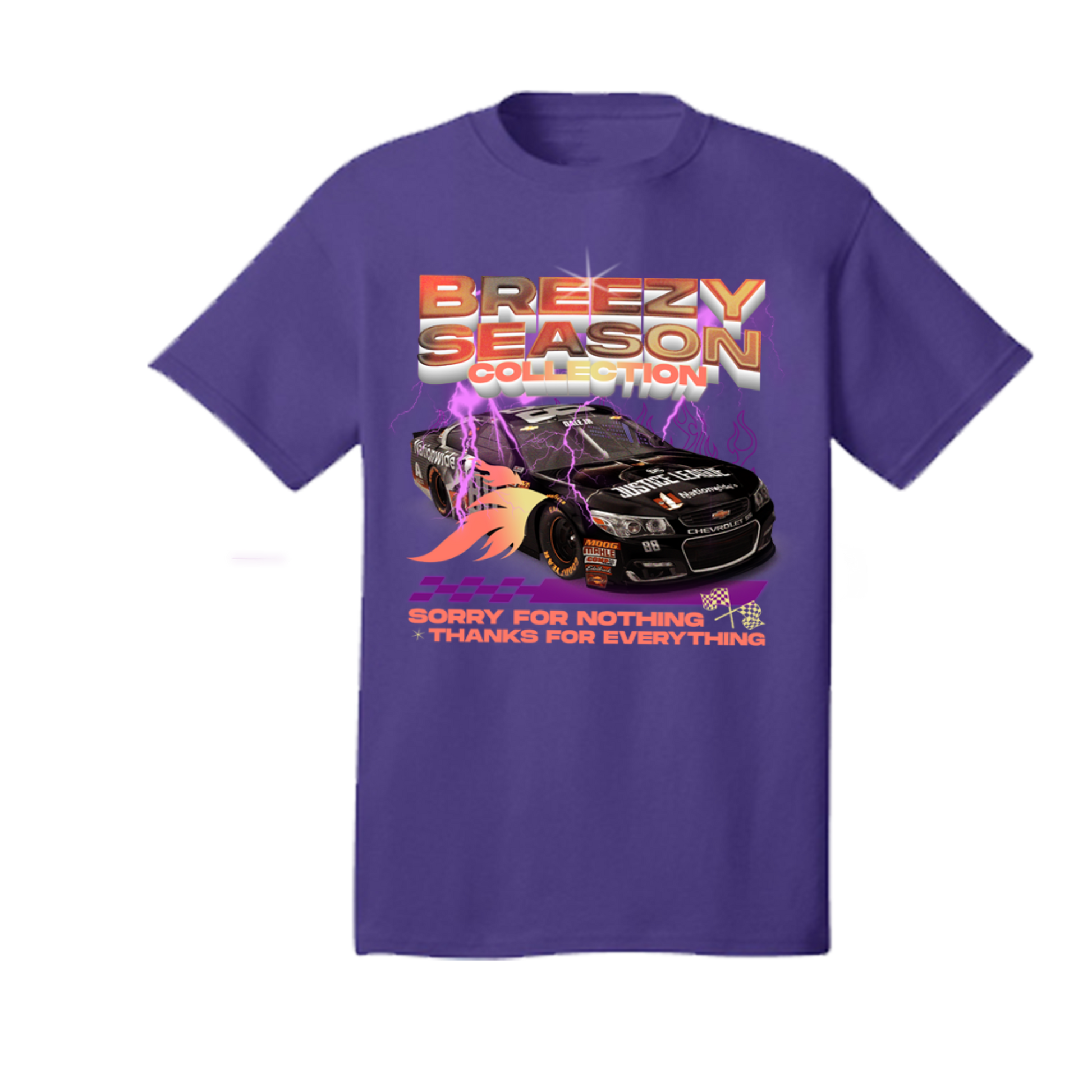 Purple Race Car T-Shirt - Breezy Season 