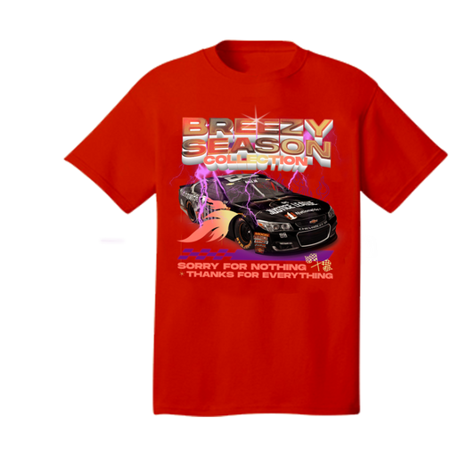 Red Race Car T-Shirt - Breezy Season 